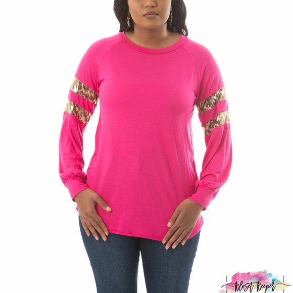 Pink long sleeve top - Picture 3 of 3